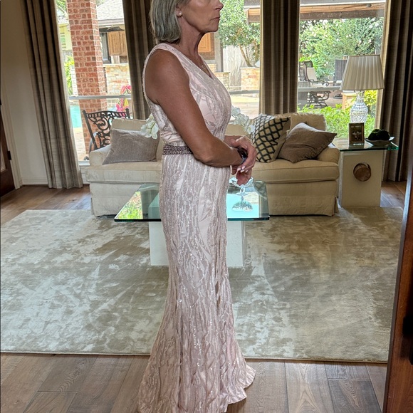 Jay Godfrey Blush Gown with Beaded Waist - Picture 9 of 11